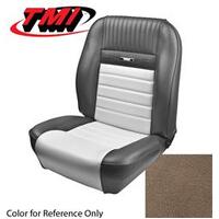 1964.5-64 Mustang Coupe Deluxe Pony Sports Seat Upholstery Set w/ Bucket Seats (Full Set) Palomino