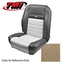 1964.5-64 Mustang Coupe Deluxe Pony Sports Seat Upholstery Set w/ Bucket Seats (Full Set) Parchment