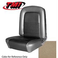 1967 Mustang Coupe Standard Sport Seat Upholstery Set w/ Bucket Seats (Full Set) Light Parchment