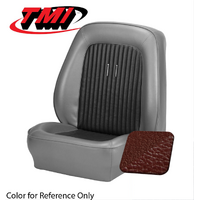 1968-69 Mustang Coupe Standard Sport Upholstery Set w/ Low-Back Bucket Seats (Full Set) 1969 Dark Red