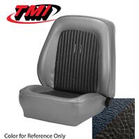 1968 Mustang Coupe Standard Sport Upholstery Set w/ Low-Back Bucket Seats (Full Set) Black