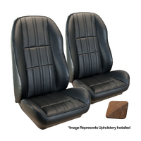 1970 Mustang Deluxe Sport-II Seat Upholstery Set w/ Bucket Seats (Front Only) Medium Ginger