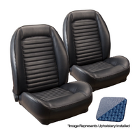 1966 Mustang/1966-67 Bronco Standard Sport ll Seats Upholstery Set w/ Bucket Seats (Front Only) Light Blue