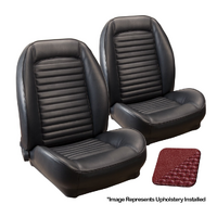 1966 Mustang/1966-67 Bronco Standard Sport ll Seats Upholstery Set w/ Bucket Seats (Front Only) Parchment