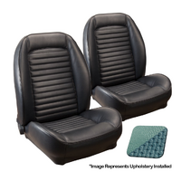 1966 Mustang/1966-67 Bronco Standard Sport ll Seats Upholstery Set w/ Bucket Seats (Front Only) Turquoise