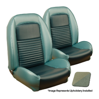 1967 Mustang Standard Sport II Seat Upholstery Set w/ Bucket Seats (Front Only) Ivy Gold