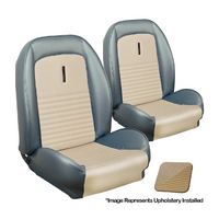 1967 Mustang Deluxe Sport II Comfortweave Upholstery Set w/ Bucket Seats (Front Only) Parchment