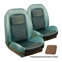 1967 Mustang Standard Sport II Seat Upholstery Set w/ Bucket Seats (Front Only) Saddle