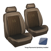 1968 Mustang Shelby/Deluxe Sport II Seats Upholstery Set w/ Bucket Seats (Front Only) Blue