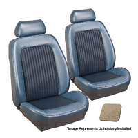 1968-69 Mustang Standard Sport II Seats Upholstery Set w/ Bucket Seats (Front Only) Light Parchment