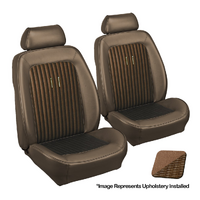 1968 Mustang Shelby/Deluxe Sport II Seats Upholstery Set w/ Bucket Seats (Front Only) Saddle