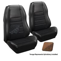 1970 Mustang Coupe Standrd Sport-II Seat Upholstery Set w/ Bucket Seats (Full Set) Medium Ginger