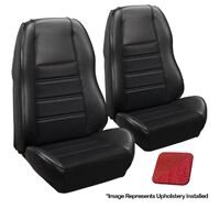 1970 Mustang Coupe Standrd Sport-II Seat Upholstery Set w/ Bucket Seats (Full Set) Vermillion