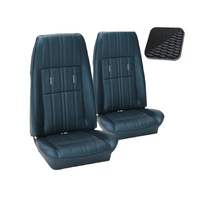 1971 Mustang Coupe Deluxe Sports Seat Upholstery Set (Full Set) Black