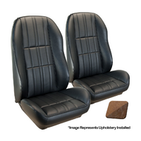 1971 Mustang Coupe Deluxe Sport-II Seat Upholstery Set w/ Comfortweave Lower Inserts (Full Set) Medium Ginger