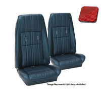 1971 Mustang Coupe Deluxe Sports Seat Upholstery Set (Full Set) Vermillion