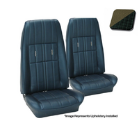 1971 Mustang Coupe Deluxe Sports Seat Upholstery Set (Full Set) Medium Green