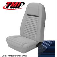 1970 Mustang Mach 1/Shelby Convertible Upholstery Set (Rear Only) Dark Blue w/ Dark Blue & Dark Blue Stripe