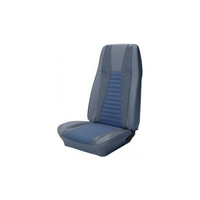 1971-73 Mustang Mach 1 Convertible Upholstery Set - Stripes (Rear Only) Medium Blue w/ Medium Blue Stripes