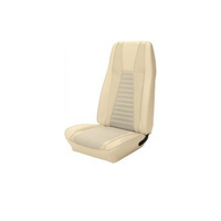 1971-73 Mustang Mach 1 Convertible Upholstery Set - Stripes (Rear Only) White w/ White Stripes