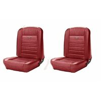 1964.5-66 Mustang Convertible Deluxe Pony Upholstery Set (Rear Only) Palomino