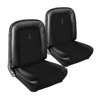 1967 Mustang Convertible Shelby/Deluxe Upholstery Set (Rear Only) Black