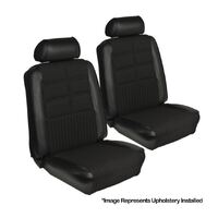 1969 Mustang Convertible Deluxe Upholstery Set (Rear Only) Black