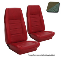 1971-73 Mustang Convertible Standard Upholstery Set (Rear Only) Medium Green