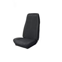 1970 Mustang Convertible Deluxe/Grande Sport Seat Upholstery Set w/ Hi-Back Bucket Seats (Full Set) Black