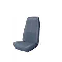 1970 Mustang Convertible Deluxe/Grande Sport Seat Upholstery Set w/ Hi-Back Bucket Seats (Full Set) Medium Blue