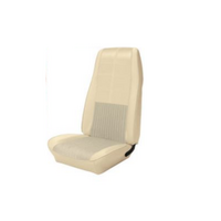 1970 Mustang Convertible Deluxe/Grande Sport Seat Upholstery Set w/ Hi-Back Bucket Seats (Full Set) White