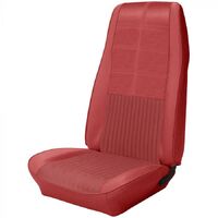 1970 Mustang Convertible Deluxe/Grande Sport Seat Upholstery Set w/ Hi-Back Bucket Seats (Full Set) Vermillion