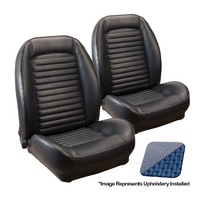 1966 Mustang Convertible Standard Sport ll Seats Upholstery Set w/ Bucket Seats (Full Set) Blue