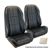 1970 Mustang Convertible Deluxe Sport-II Seat Upholstery Set (Full Set) White