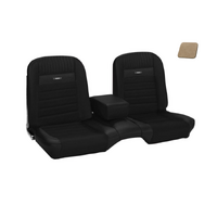 1964.5-66 Mustang Fastback Deluxe Pony Upholstery Set (Rear Only) White