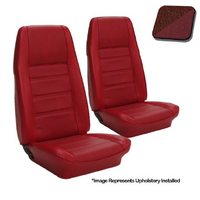 1971-73 Mustang Sportsroof Standard Upholstery Set (Rear Only) Dark Red