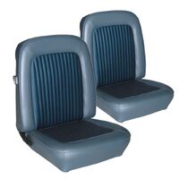 1968 Mustang Fastback Standard Upholstery Set w/ Bucket Seats (Full Set) Blue