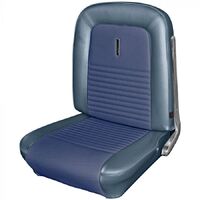 1967 Mustang Fastback Deluxe Sport Seat Upholstery Set w/ Bucket Seats (Full Set) Blue