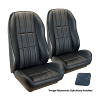 1970 Mustang Sportsroof Deluxe Sport-II Seat Upholstery Set w/ Bucket Seats (Full Seats) Dark Blue