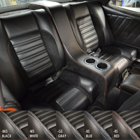 1967 Mustang Coupe Standard Sport-R Series Upholstery Set (Rear Only) Black Stitching