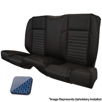 1966 Mustang Coupe Standard Rear Sport II Kit Seat Upholstery Set w/ Sport Foam (No Console) Blue