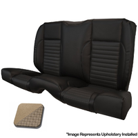 1966 Mustang Coupe Standard Rear Sport II Kit Seat Upholstery Set w/ Sport Foam (No Console) Parchment