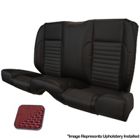 1966 Mustang Coupe Standard Rear Sport II Kit Seat Upholstery Set w/ Sport Foam (No Console) Metallic Red