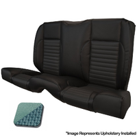 1966 Mustang Coupe Standard Rear Sport II Kit Seat Upholstery Set w/ Sport Foam (No Console) Turquoise