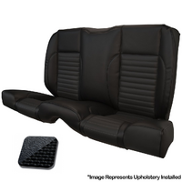 1966 Mustang Coupe Standard Rear Sport II Kit Seat Upholstery Set w/ Sport Foam (No Console) Black