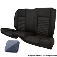 1967 Mustang Coupe Standard Sport II Kit Rear Seat Upholstery Set w/ Sports Foam (No Console) Blue