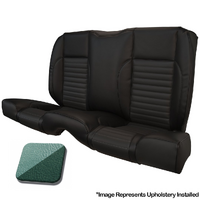 1967 Mustang Coupe Standard Sport II Kit Rear Seat Upholstery Set w/ Sports Foam (No Console) Turquoise