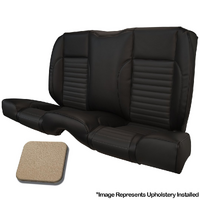 1967 Mustang Coupe Standard Sport II Kit Rear Seat Upholstery Set w/ Sports Foam (No Console) Light Parchment