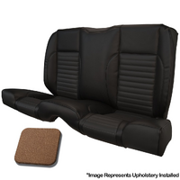 1967 Mustang Coupe Standard Sport II Kit Rear Seat Upholstery Set w/ Sports Foam (No Console) Saddle