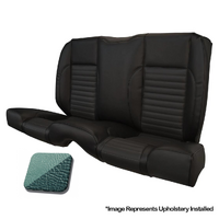 1968 Mustang Coupe Standard Rear Sport II Kit Seat Upholstery Set w/ Sport Foam (No Console) Turquoise